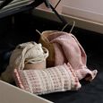 Monaco Ottoman Storage Bed - Beige - Fabric - Sizes Available