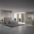 Kroma Italian Bed - Venetian Grey - Sizes Available