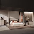 Essenza Italian Fluted Ottoman Storage Bed - Urban Velvet and Tabacco - Sizes Available