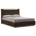 Smart Italian Walnut 6ft Queen Size Bed thumbnail 2