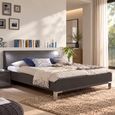 Tokio Havana Leather Cushion Silver Angled Feet 5ft King Size 150cm x 200cm Bed thumbnail