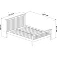 Atlanta Two Tone Bed - High Footend - 4ft Small Double