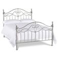 Elena Shiny Nickel Metal Bedstead - 4ft Small Double