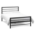 Urban Matt Black Metal Bedstead - 4ft Small Double