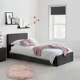 Berlin Ottoman Storage Bed - Black Velvet Fabric - Sizes Available