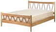 Grace Bed - 4ft 6in Double - High Foot End - Natural Oak