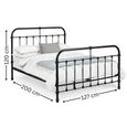 Logan Black Metal Bed - Sizes Available
