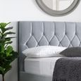 Loxley Bed - Dark Grey Fabric - Sizes Available