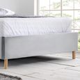 Loxley Bed - Dark Grey Fabric - Sizes Available