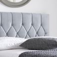 Loxley Bed - Dark Grey Fabric - Sizes Available