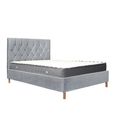 Loxley Ottoman Storage Bed - Grey Fabric - Sizes Available