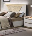 Kharma Bed - Cushion Headboard - White - Sizes Available