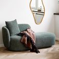 Mykonos Curved Daybed - Olive Green - Fabric