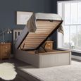 Phoenix Ottoman Storage Bed - Pearl Grey - Sizes Available