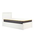 Phoenix Ottoman Storage Bed - White Wood - Sizes Available