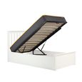 Phoenix Ottoman Storage Bed - White Wood - Sizes Available