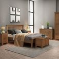 Original Bedside Cabinet - 3 Drawer - Rustic Oak