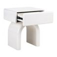 Bennet Bedside Table - 1 Drawer - White
