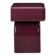 Bennet Bedside Table - 1 Drawer - Burgundy