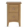 Kilkenny Narrow Bedside Cabinet - 2 Drawer - Oak