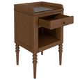 Wynter Bedside Table - 1 Drawer - Mid Gloss Lacquered