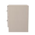 York Bedside Cabinet - 2 Drawer - Cashmere