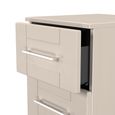 York Bedside Cabinet - 3 Drawer - Cashmere