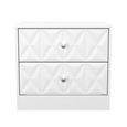 San Jose Bedside Cabinet - 2 Drawer - White