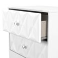 San Jose Bedside Cabinet - 2 Drawer - White