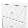 San Jose Bedside Cabinet - 2 Drawer - White