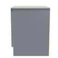 Milan Bedside Cabinet - 2 Drawer - Grey
