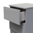 Milan Bedside Cabinet - 2 Drawer - Grey