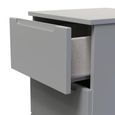 Milan Bedside Cabinet - 3 Drawer - Grey