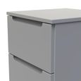 Milan Bedside Cabinet - 3 Drawer - Grey