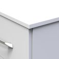 Avon Bedside Cabinet - 2 Drawer - White