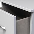 Avon Bedside Cabinet - 3 Drawer - White