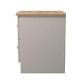 Sussex Bedside Cabinet - 2 Drawer - Cashmere and Oak