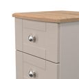Sussex Bedside Cabinet - 2 Drawer - Cashmere and Oak