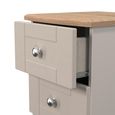 Sussex Bedside Cabinet - 2 Drawer - Cashmere and Oak
