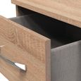 Avon Bedside Cabinet - 3 Drawer - Oak