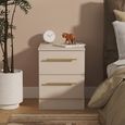 Haworth Bedside Cabinet - 2 Drawer - Cashmere