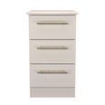 Haworth Bedside Cabinet - 3 Drawer - Cashmere