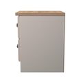 Norfolk Bedside Cabinet - 2 Drawer - Cashmere and Oak