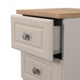 Norfolk Bedside Cabinet - 2 Drawer - Cashmere and Oak