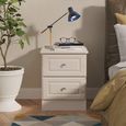 Balmoral Bedside Cabinet - 2 Drawer - Cashmere