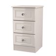 Balmoral Bedside Cabinet - 3 Drawer - Cashmere