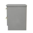 Haworth Bedside Cabinet - 2 Drawer - Grey