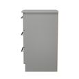 Haworth Bedside Cabinet - 3 Drawer - Grey