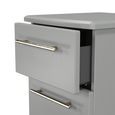 Haworth Bedside Cabinet - 3 Drawer - Grey