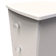 Lumiere Bedside Cabinet - 3 Drawer - Cashmere
